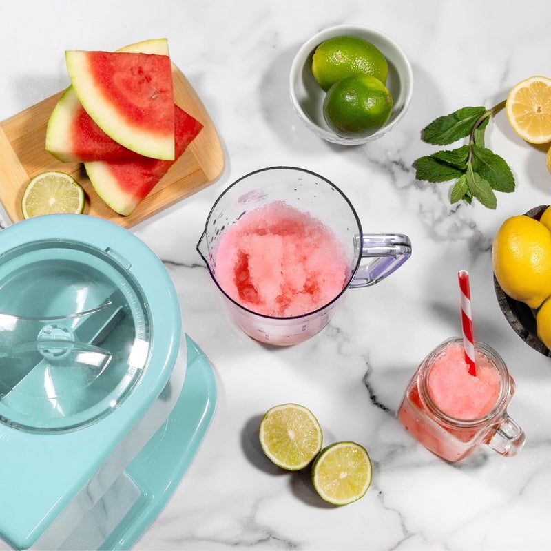 Nostalgia Retro 40-Ounce Frozen Beverage Station - Slushie Machine and Ice Shaver with Automatic Mixing for Soda, Cocktails and Margaritas - Easy & Safe Use - Aqua - Image 5